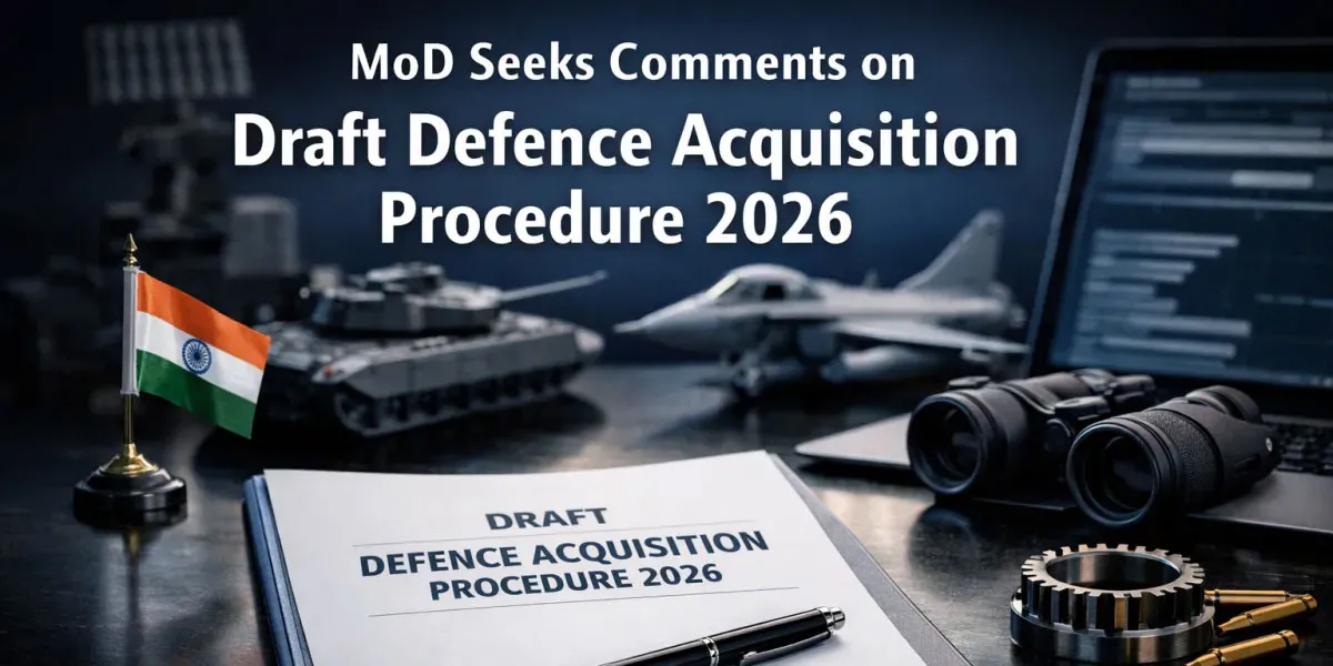 MoD Seeks Comments on Draft Defence Acquisition Procedure 2026