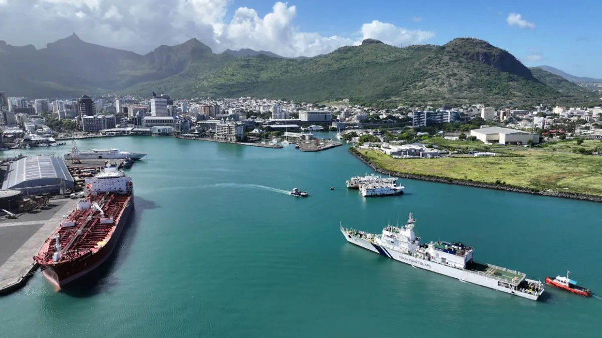 ICGS Sankalp Makes Port Call at Port Louis, Mauritius