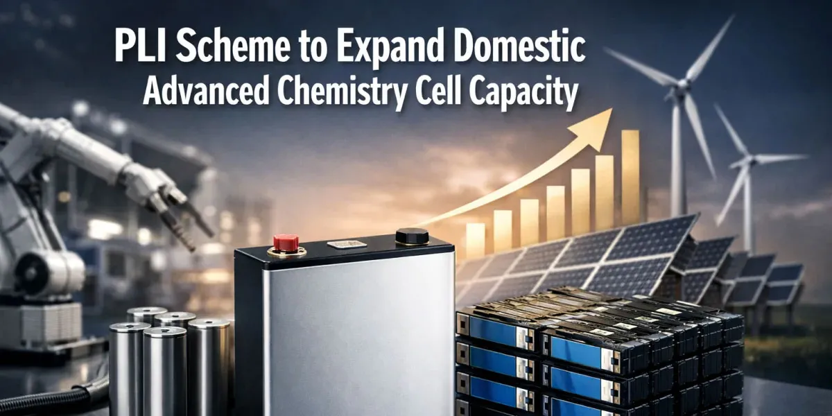 PLI Scheme to Expand Domestic Advanced Chemistry Cell Capacity
