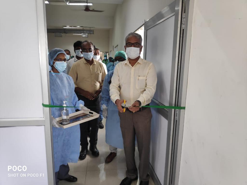 Schwing Stetter converts a floor into Covid care center