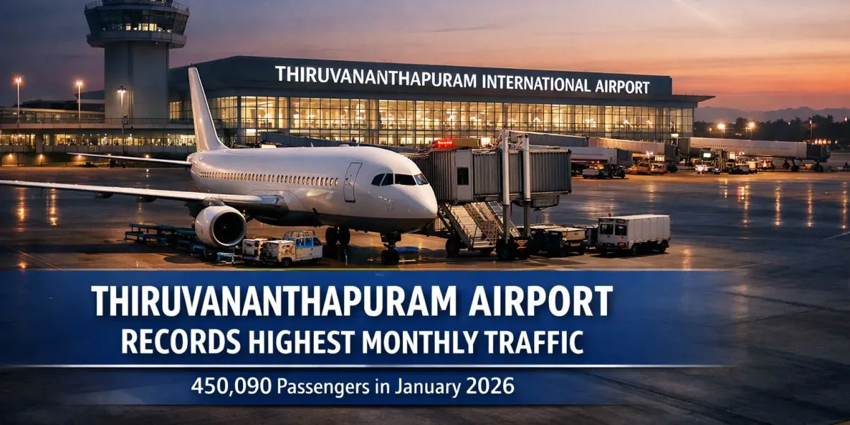 Thiruvananthapuram Airport Records Highest Monthly Traffic