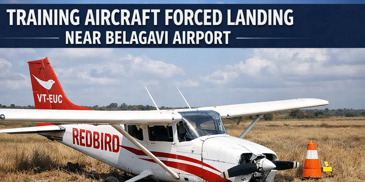 Training Aircraft Forced Landing Near Belagavi Airport