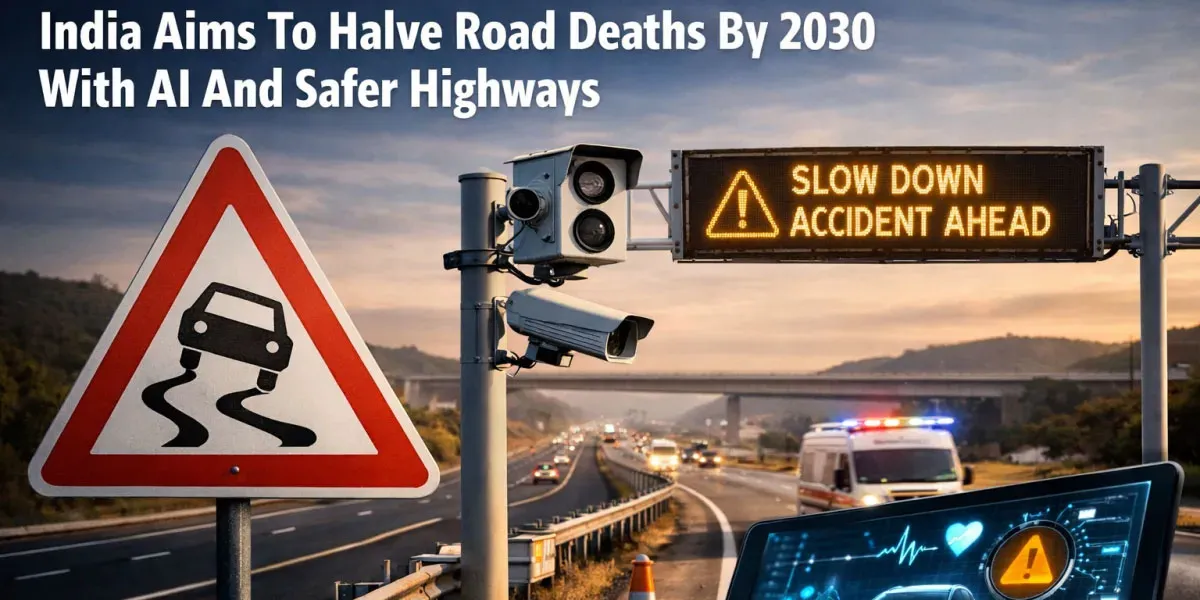 India Aims To Halve Road Deaths By 2030 With AI And Safer Highways