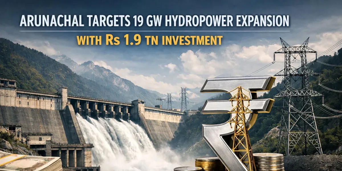 Arunachal Targets 19 GW Hydropower Expansion With Rs 1.9 tn Investment