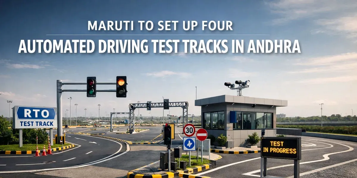Maruti To Set Up Four Automated Driving Test Tracks In Andhra