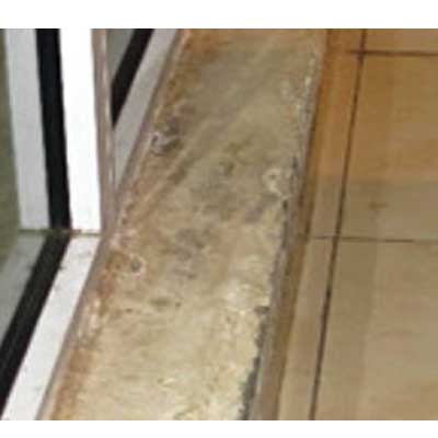 Window sills are integral part of the building structure