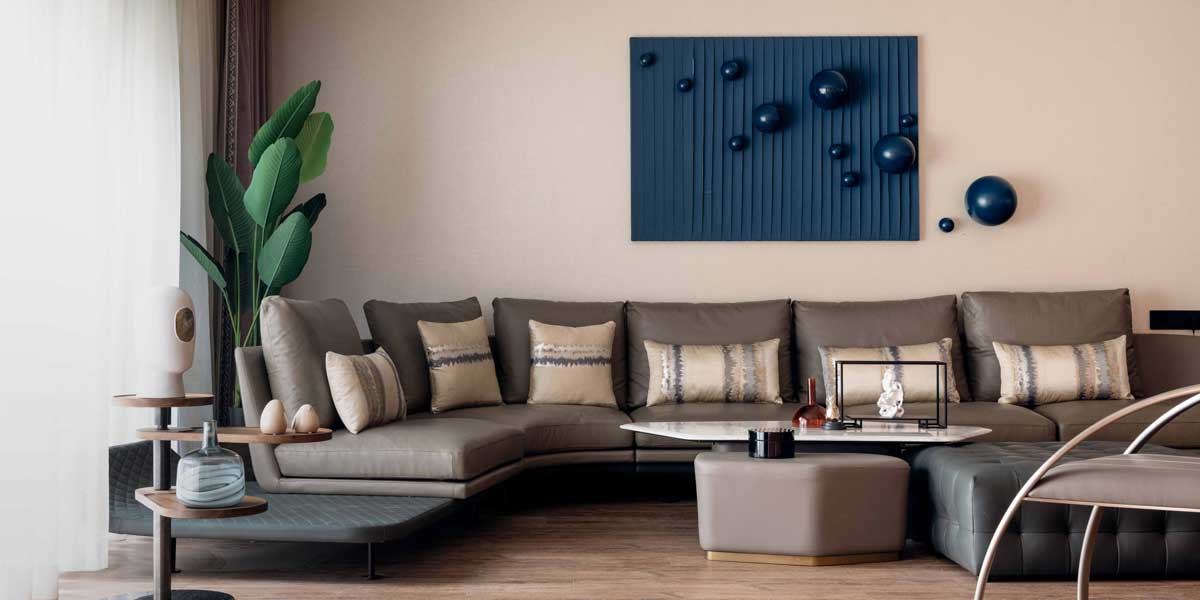 Elegant lounge areas by Azure Interiors