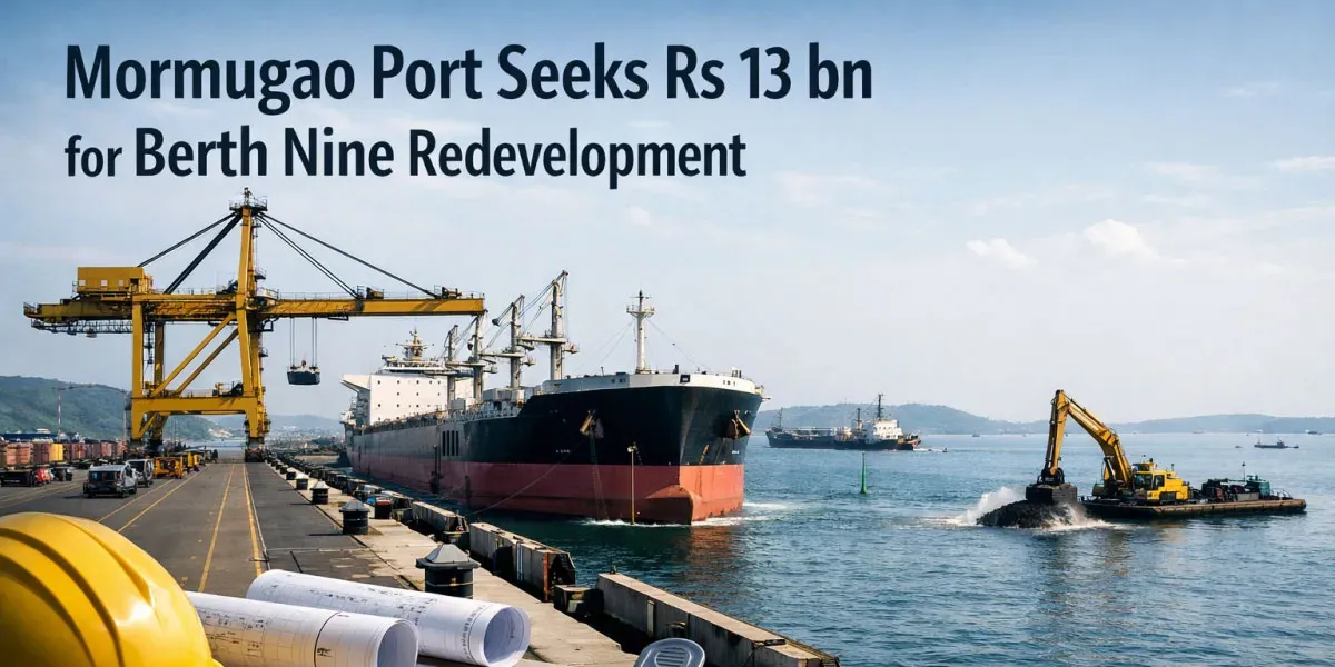 Mormugao Port Seeks Rs 13 bn for Berth Nine Redevelopment
