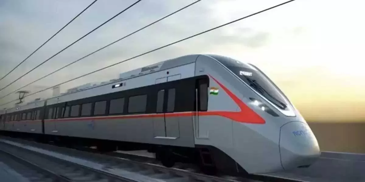 First Meerut metro trainset arrives at NCRTC depot in Ghaziabad