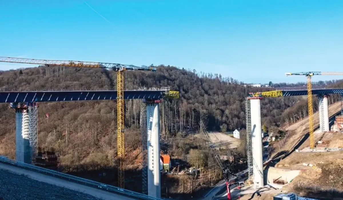 Liebherr Cranes Power Rahmede Bridge Project