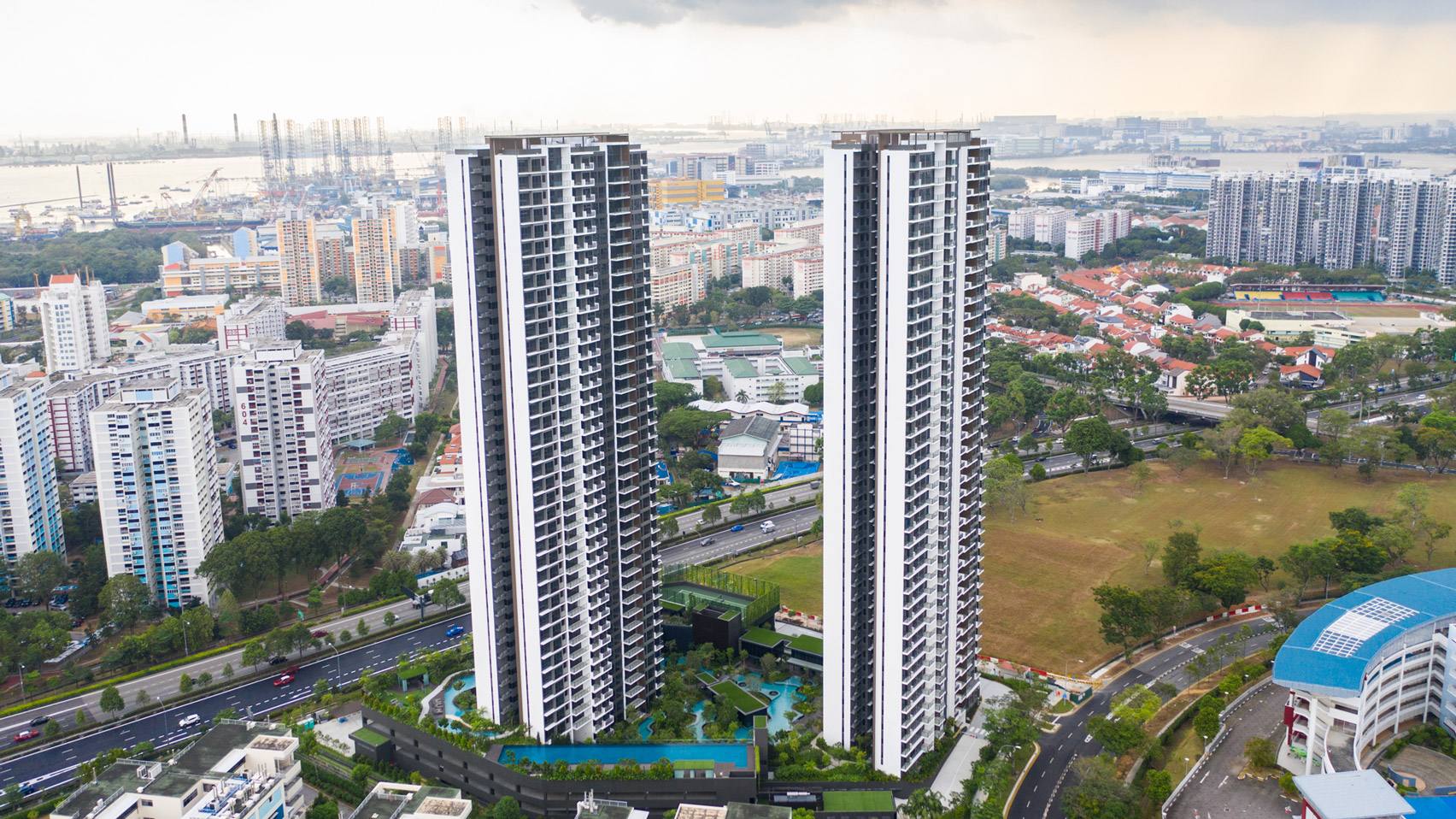 World's tallest modular building made of prefabricated concrete modules rises in Singapore