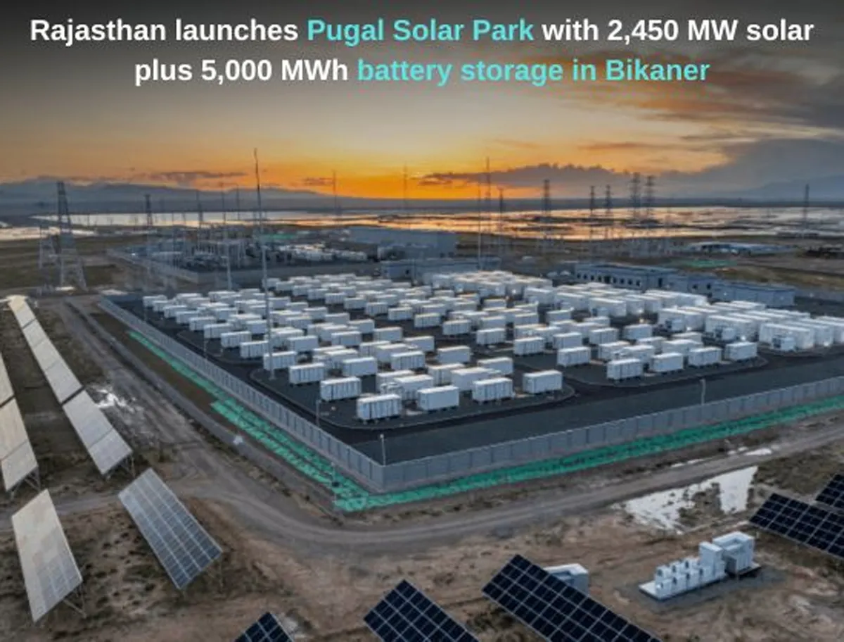 Rajasthan Launches Rs 180 Billion Pugal Solar Park Project