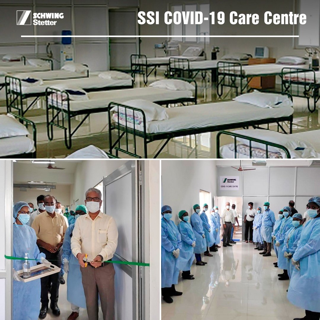 Schwing Stetter India coverts factory into Covid-19 care centre