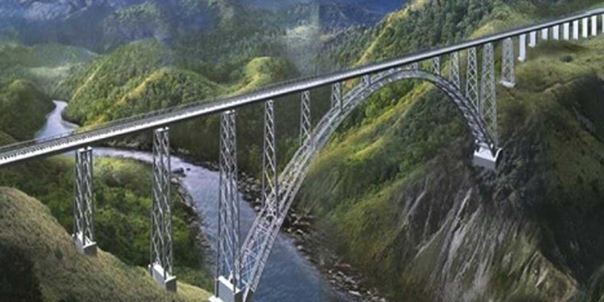 Railways completes arch bottom of tallest Chenab Bridge