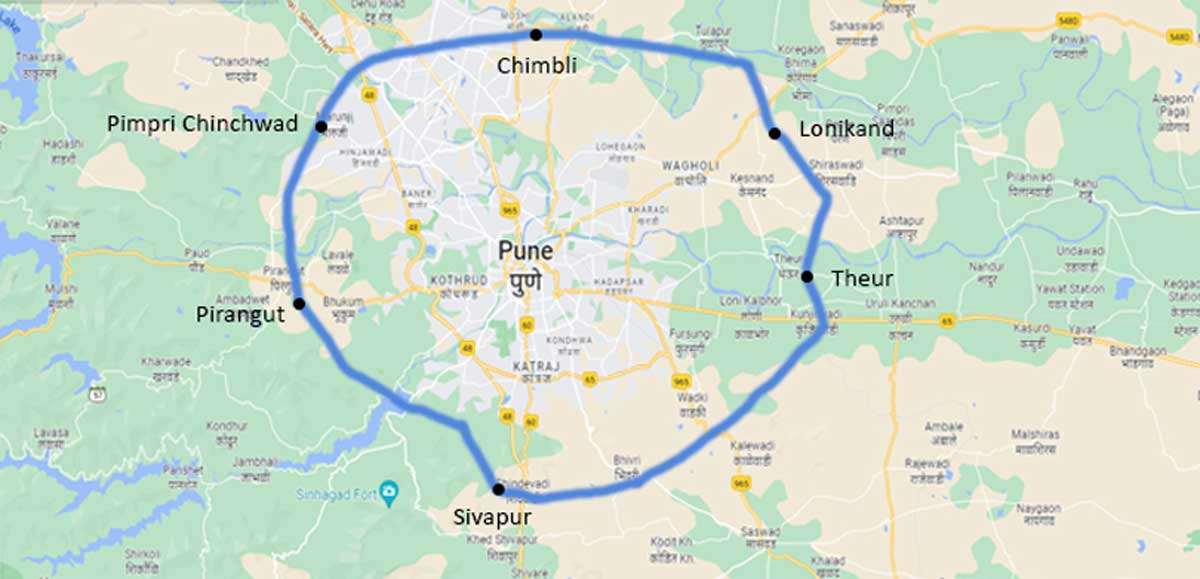 Location of the Three Ring Roads | Download Scientific Diagram