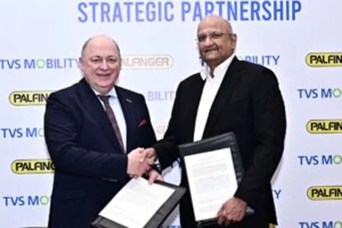 TVS Mobility and PALFINGER Sign Rs 350 Crore Pact
