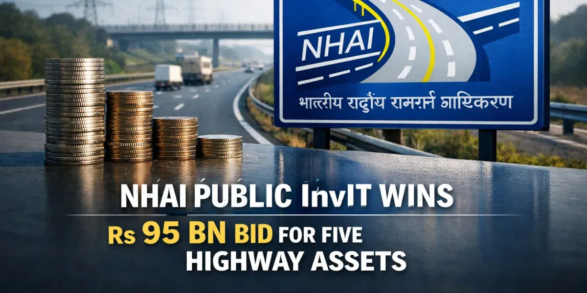 NHAI Public InvIT Wins Rs 95 bn Bid for Five Highway Assets