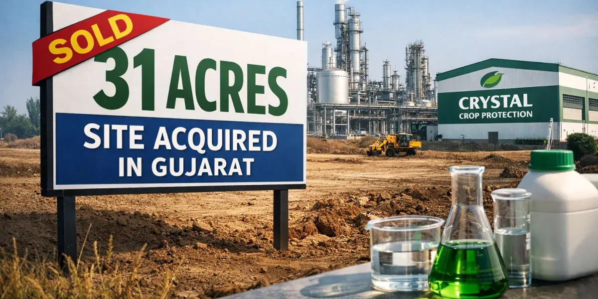 Crystal Crop Protection Buys 31 Acre Gujarat Site
