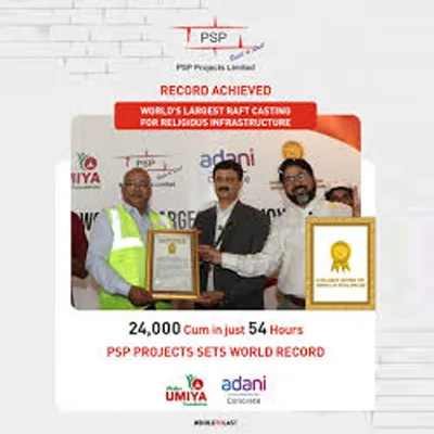 PSP Projects Sets World Record With Umiya Dham Foundation