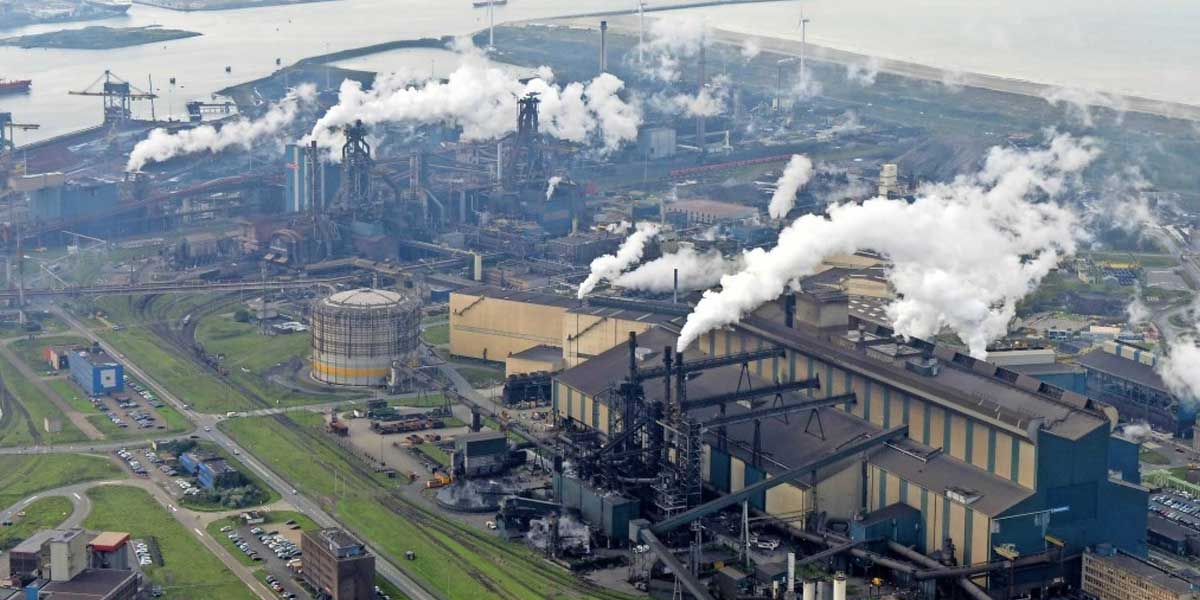 Emissions From A Tata Steel Works In Ijmuiden, Netherlands, At Sunset.  Photograph by Cavan Images - Fine Art America