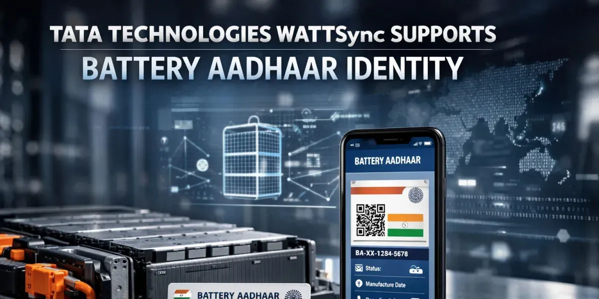 Tata Technologies WATTSync Supports Battery Aadhaar Identity