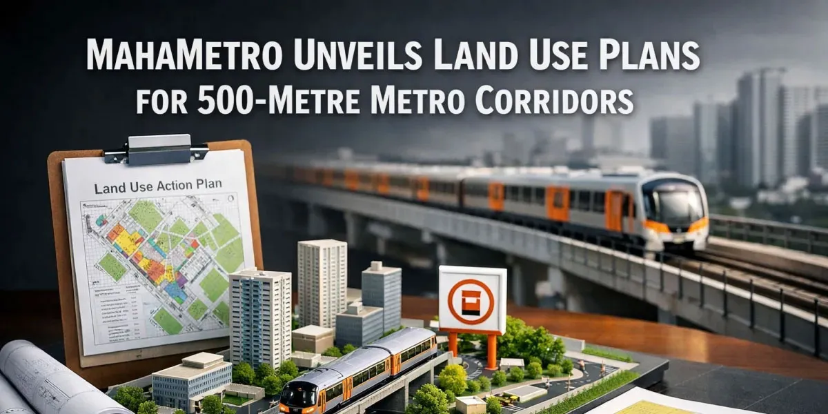 MahaMetro Unveils Land Use Plans for 500-Metre Metro Corridors