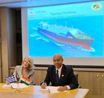 GAIL and Alpha Gas Sign Long-Term LNG Carrier Charter Agreement