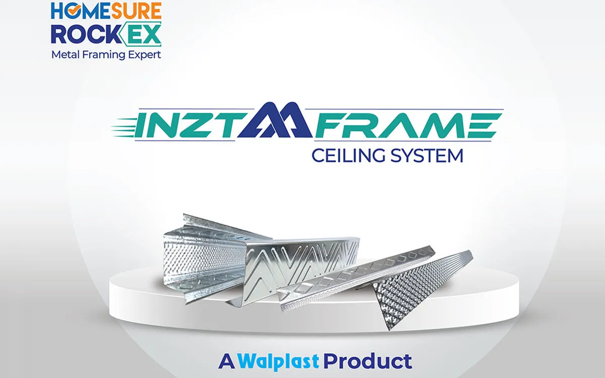 Walplast Launches HomeSure RockEx Inztaaframe Ceiling Systems