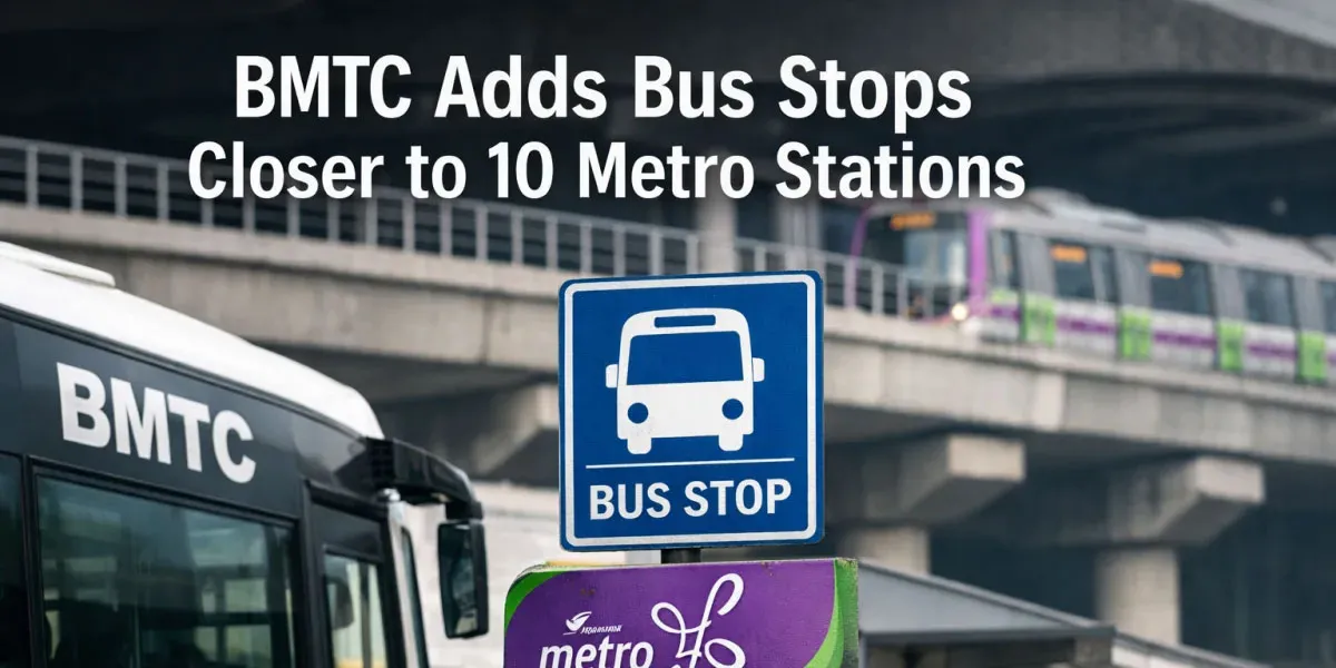 BMTC Adds Bus Stops Closer To 10 Metro Stations