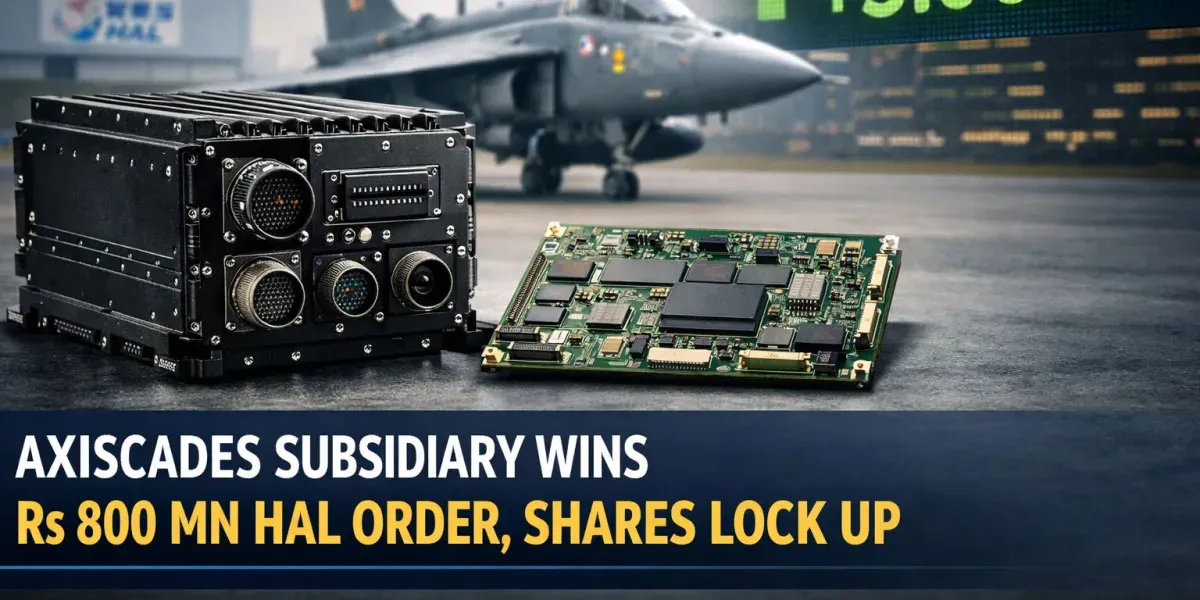 Axiscades Subsidiary Wins Rs800 mn HAL Order, Shares Lock Up