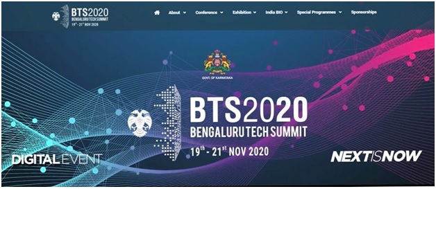 KITS organized bengaluru tech Summit 2020 on 19-21st November 2020
