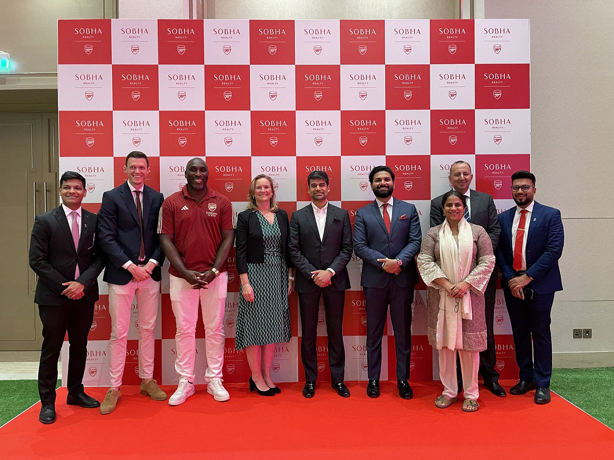 Arsenal announces partnership with Sobha Realty