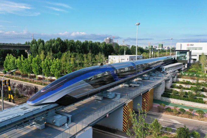 China launches maglev train with a top speed of 600 kmph