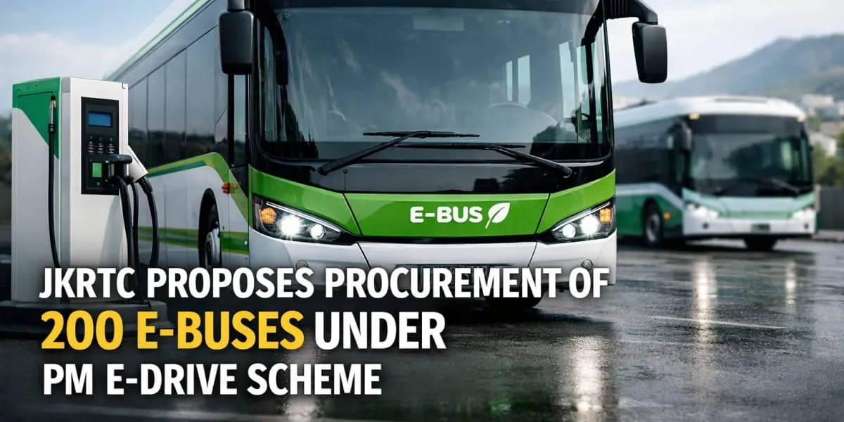 JKRTC Proposes Procurement of 200 E-Buses Under PM E-Drive Scheme