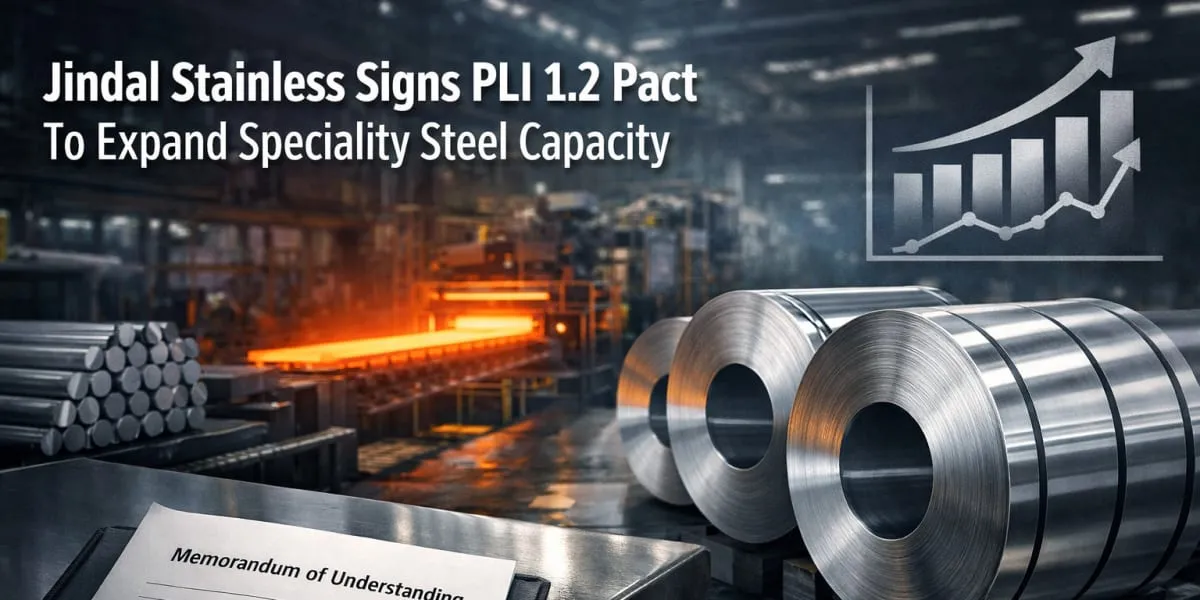 Jindal Stainless Signs PLI 1.2 Pact To Expand Speciality Steel Capacity