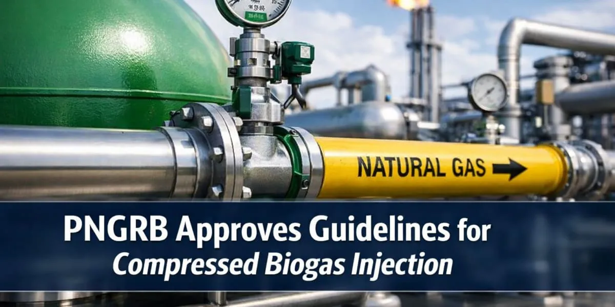 PNGRB Approves Guidelines for Compressed Biogas Injection