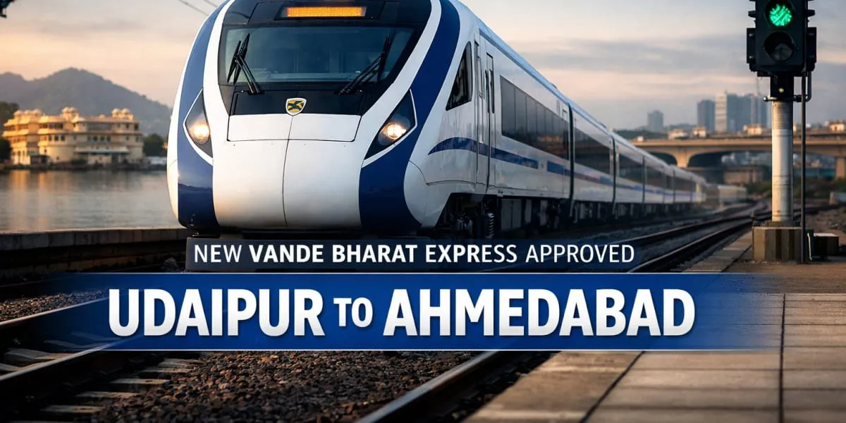 Railway Board Approves New Vande Bharat Express From Udaipur To Ahmedabad