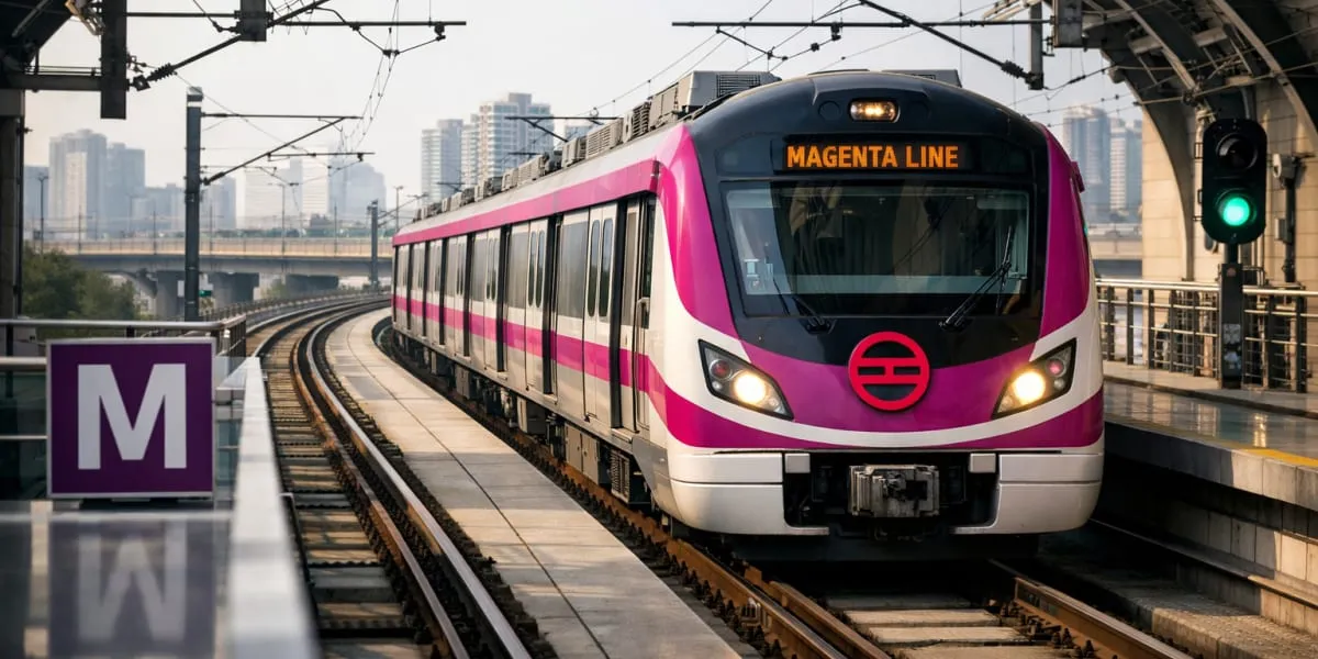 Magenta Line to Become Delhi Metro's Longest Corridor