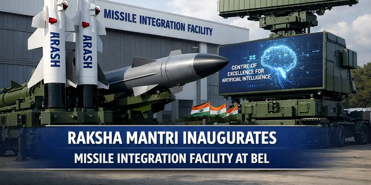Raksha Mantri Inaugurates Missile Integration Facility At BEL