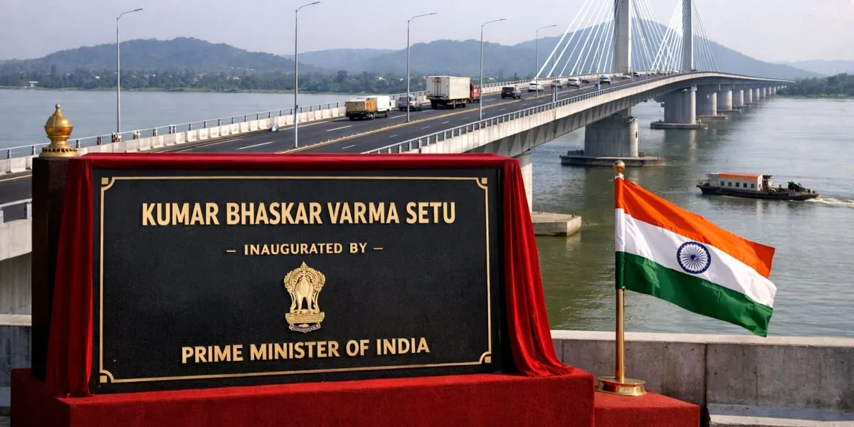 Prime Minister Inaugurates Kumar Bhaskar Varma Setu
