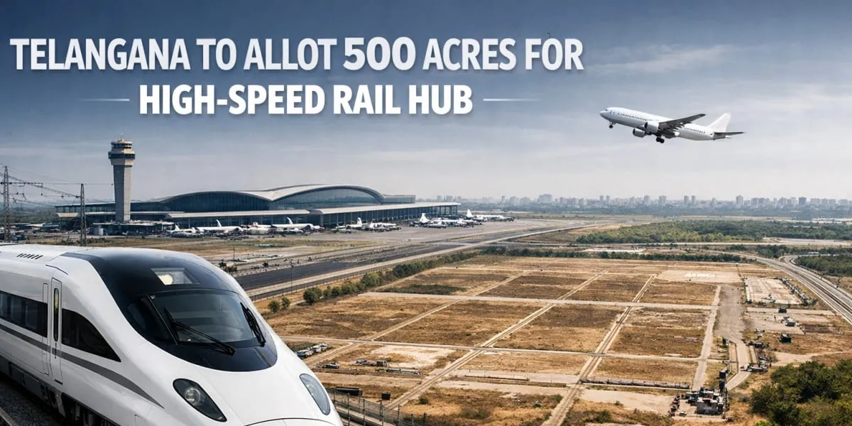 Telangana To Allot 500 Acres For High Speed Rail Hub