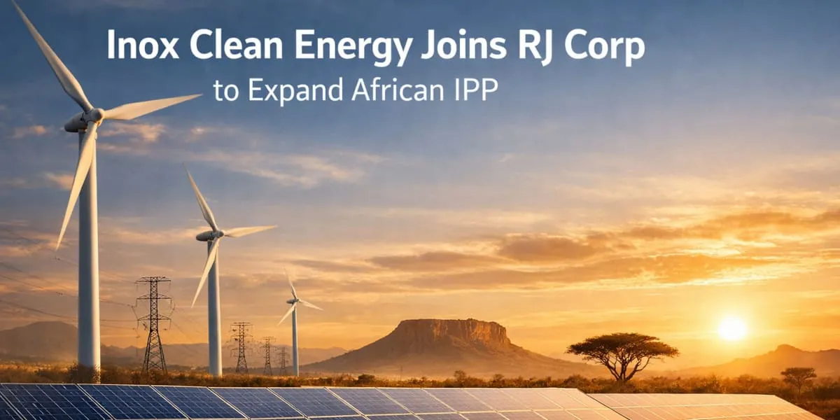 Inox Clean Energy Joins RJ Corp to Expand African IPP