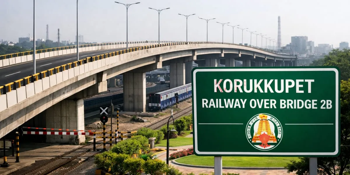 TN CM Stalin Inaugurates RoB At Korukkupet Level Crossing