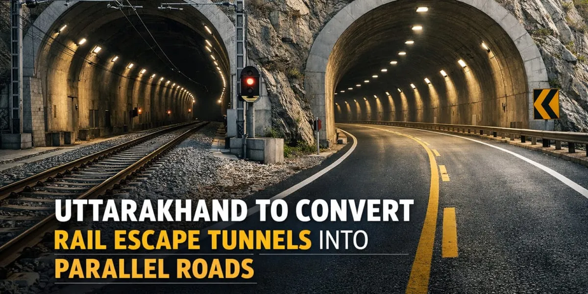 Uttarakhand To Convert Rail Escape Tunnels Into Parallel Roads