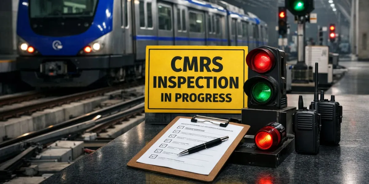 CMRS Inspection Underway For Chennai Metro Phase Two Corridor Four