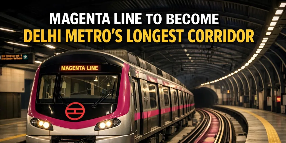 Magenta Line To Become Delhi Metro's Longest Corridor