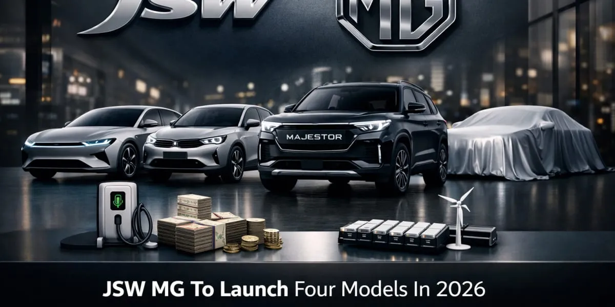 JSW MG To Launch Four Models In 2026