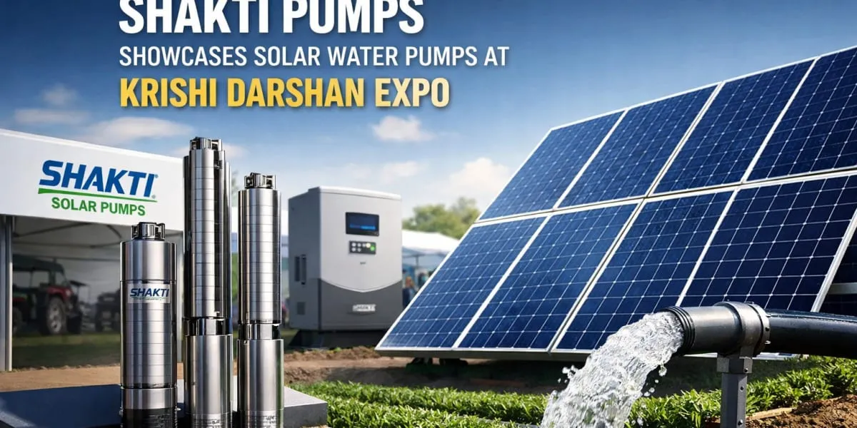 Shakti Pumps Showcases Solar Water Pumps At Krishi Darshan Expo