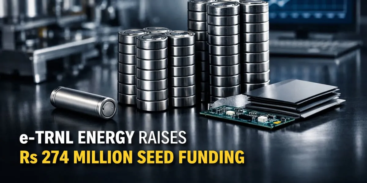 e-TRNL Energy Raises Rs 274 Million Seed Funding