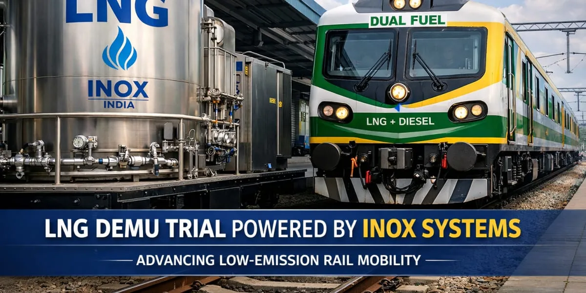 INOX Systems Power Indian Railways LNG DEMU Trial